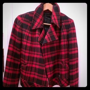 Plaid wool jacket